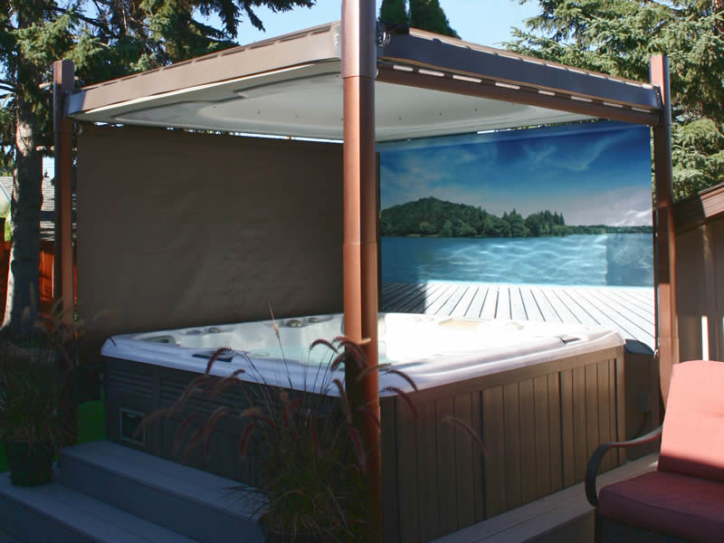 Installed a Gazebo Over Hot Tub