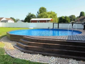 semi in-ground pools